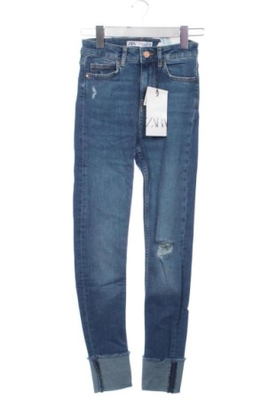 Blugi de femei Zara, Mărime XS, Culoare Albastru, Preț 194,22 Lei, #137903844