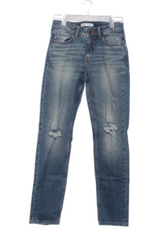 Дамски дънки Zara, Размер XS, Цвят Син, Цена 15,00 €, #137903855