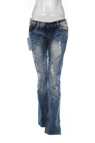 Damskie jeansy Koralline, Rozmiar L, Kolor Niebieski, Cena 131,46 zł, #137935035
