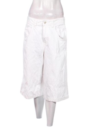 Blugi de femei Bershka, Mărime L, Culoare Alb, Preț 83,99 Lei, #137939088