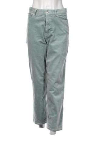 Damen Cordhose Weekday, Größe M, Farbe Grün, Preis 13,00 €, #137936054