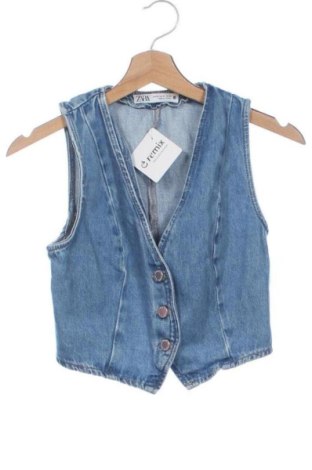 Vestă de femei Zara, Mărime XS, Culoare Albastru, Preț 110,23 Lei, #137898307