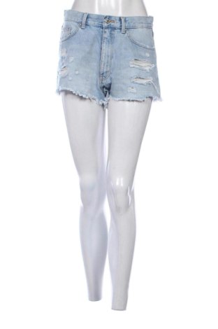 Pantaloni scurți de femei Zara, Mărime M, Culoare Albastru, Preț 73,49 Lei, #137903466