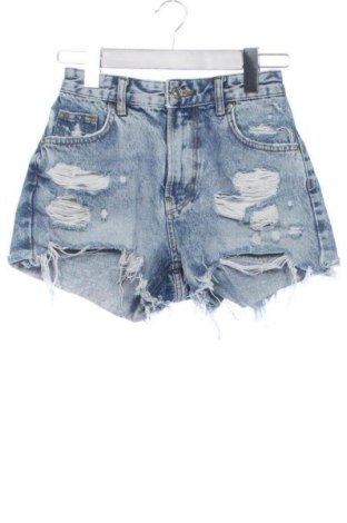 Дамски къс панталон Bershka, Размер XS, Цвят Син, Цена 13,00 €, #137906442