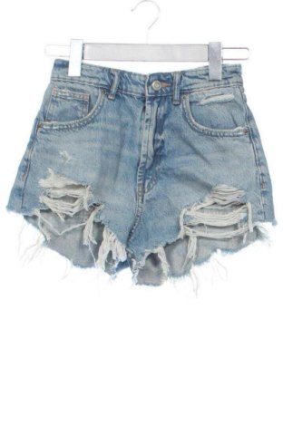 Pantaloni scurți de femei Zara, Mărime XXS, Culoare Albastru, Preț 78,74 Lei, #137917908