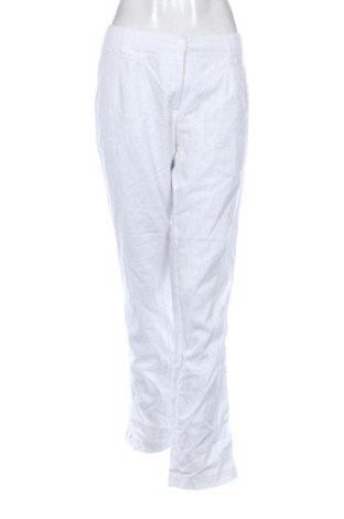 Pantaloni de femei Bon Prix, Mărime L, Culoare Alb, Preț 92,00 Lei, #137906431