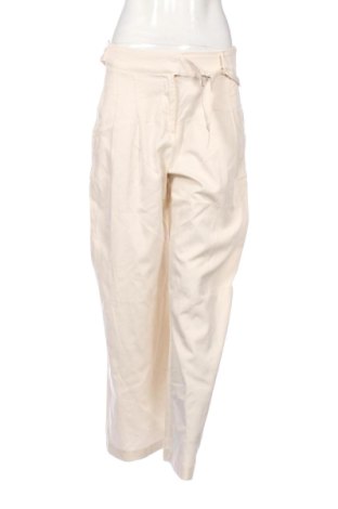 Pantaloni de femei Bershka, Mărime S, Culoare Ecru, Preț 79,00 Lei, #137917510