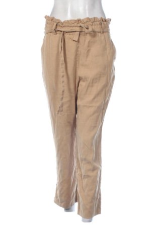 Pantaloni de femei Zara, Mărime L, Culoare Bej, Preț 83,99 Lei, #137895238