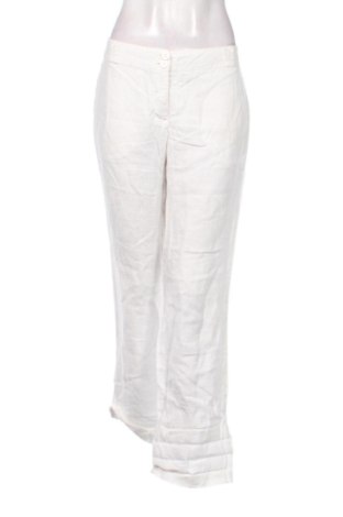 Damskie spodnie H&M, Rozmiar L, Kolor ecru, Cena 71,97 zł, #137941995
