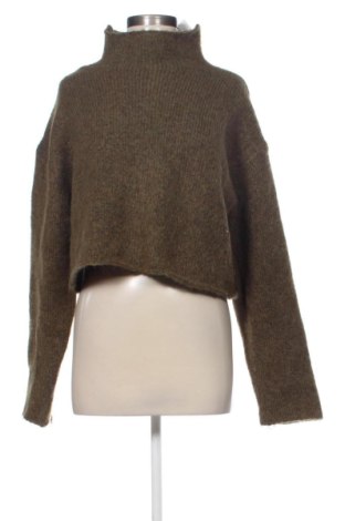Pulover de femei Zara, Mărime M, Culoare Verde, Preț 190,65 Lei, #137933095