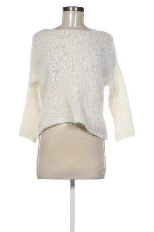 Pulover de femei United Colors Of Benetton, Mărime M, Culoare Ecru, Preț 125,98 Lei, #137909077