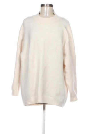 Pulover de femei Zara, Mărime L, Culoare Ecru, Preț 110,23 Lei, #137926276