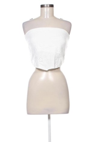 Top de femei Bershka, Mărime L, Culoare Alb, Preț 78,68 Lei, #137906202