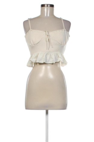 Top de femei Zara, Mărime XS, Culoare Ecru, Preț 62,99 Lei, #137903751