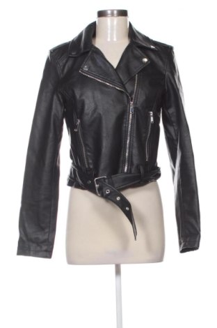 Geacă de piele pentru femei Sinsay, Mărime M, Culoare Negru, Preț 175,00 Lei, #137911045