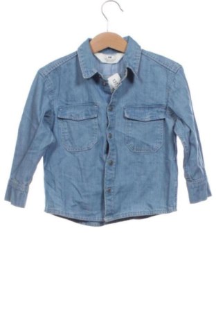 Kinderhemd H&M, Größe 18-24m/ 86-98 cm, Farbe Blau, Preis 4,72 €, #137909586