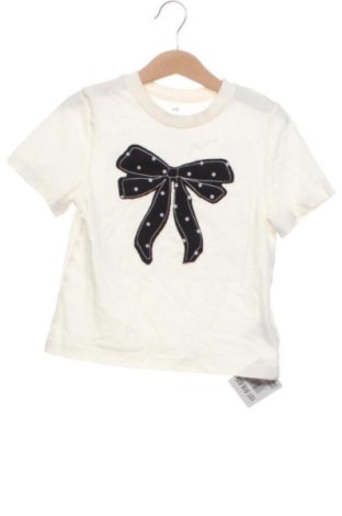 Детска тениска H&M, Размер 4-5y/ 110-116 см, Цвят Екрю, Цена 5,00 €, #137918635