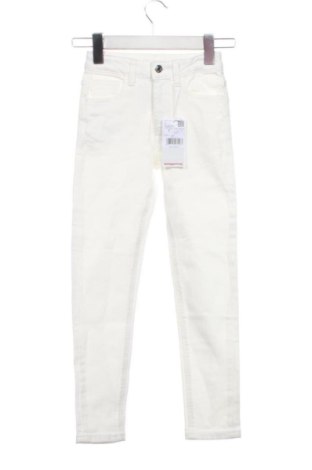 Kinderjeans Mango, Größe 7-8y/ 128-134 cm, Farbe Weiß, Preis 14,57 €, #137906331