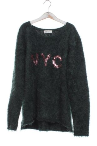 Kinderpullover H&M, Größe 14-15y/ 168-170 cm, Farbe Grün, Preis 12,00 €, #137924001