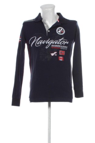 Męska bluzka Geographical Norway, Rozmiar L, Kolor Niebieski, Cena 198,41 zł, #137916645