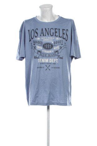 Herren Shirt Man's World, Größe 4XL, Farbe Blau, Preis 10,00 €, #137909651