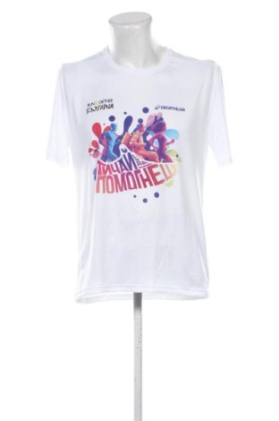 Męski T-shirt Decathlon, Rozmiar L, Kolor Kolorowy, Cena 33,87 zł, #137913599