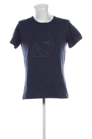 Męski T-shirt Karl Lagerfeld, Rozmiar L, Kolor Niebieski, Cena 190,51 zł, #137931671