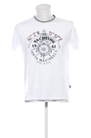 Męski T-shirt Pierre Cardin, Rozmiar L, Kolor Biały, Cena 97,37 zł, #137931852