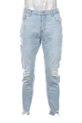 Blugi de bărbați Pull&Bear, Mărime L, Culoare Albastru, Preț 77,00 Lei, #137907919