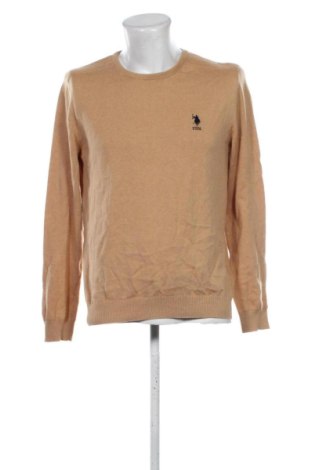 Pulover de bărbați U.S. Polo Assn., Mărime L, Culoare Bej, Preț 182,00 Lei, #137919461
