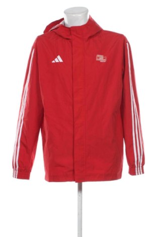Ανδρικό μπουφάν Adidas, Μέγεθος L, Χρώμα Κόκκινο, Τιμή 113,17 €, #137915148