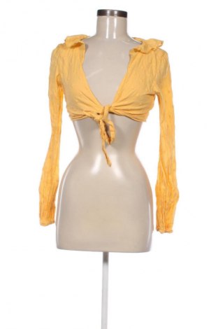 Γυναικεία μπλούζα Bershka, Μέγεθος S, Χρώμα Κίτρινο, Τιμή 1,99 €