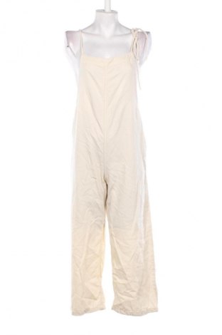 Langer Damen-Overall Bershka, Größe S, Farbe Beige, Preis 12,99 €