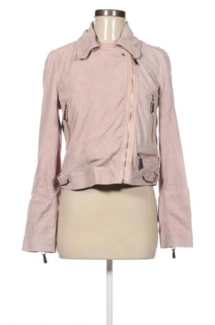 Γυναικείο δερμάτινο μπουφάν Guess, Μέγεθος L, Χρώμα Ρόζ , Τιμή 77,99 €