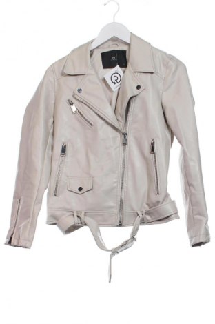 Дамско кожено яке WithBlack, Размер XS, Цвят Бежов, Цена 42,43 €