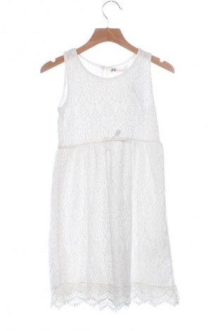 Детска рокля H&M, Размер 6-7y/ 122-128 см, Цвят Бял, Цена 6,13 €