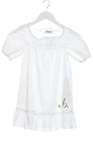Dziecięca sukienka Moschino Junior, Rozmiar 4-5y/ 110-116 cm, Kolor Biały, Cena 289,99 zł