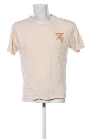 Męski T-shirt Jack & Jones, Rozmiar M, Kolor Beżowy, Cena 51,99 zł