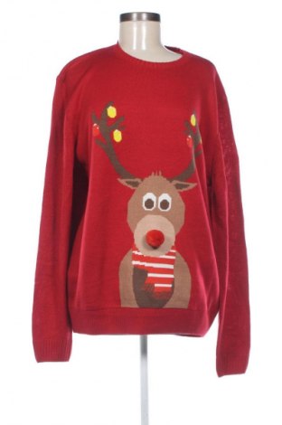 Pulover de femei Rainbow, Mărime XXL, Culoare Roșu, Preț 59,99 Lei