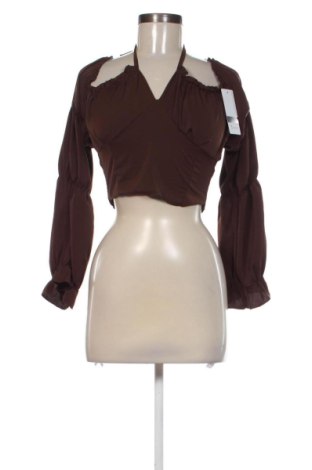 Bluzka damska New Fashion, Rozmiar S, Kolor Brązowy, Cena 29,63 zł, #137964355