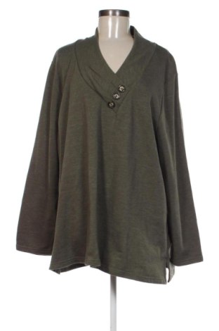 Bluză de femei Ulla Popken, Mărime 3XL, Culoare Verde, Preț 217,45 Lei, #137975052