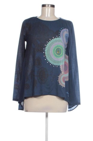 Bluzka damska Desigual, Rozmiar M, Kolor Niebieski, Cena 112,62 zł, #137975268
