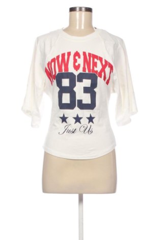 Damen Shirt Bershka, Größe L, Farbe Weiß, Preis 15,43 €, #137980094