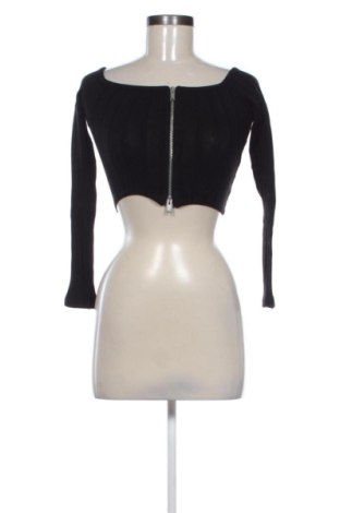 Cardigan de damă Bershka, Mărime XS, Culoare Negru, Preț 31,49 Lei, #137959329