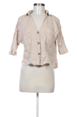 Дамска риза Zara, Размер S, Цвят Бежов, Цена 15,00 €, #137949534