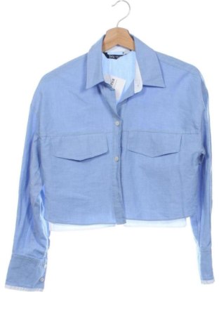 Cămașă de femei Zara, Mărime XS, Culoare Albastru, Preț 68,24 Lei, #137980397