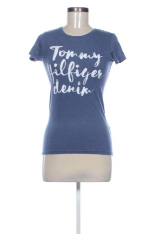 Damski T-shirt Tommy Hilfiger, Rozmiar XS, Kolor Niebieski, Cena 110,07 zł, #137974512
