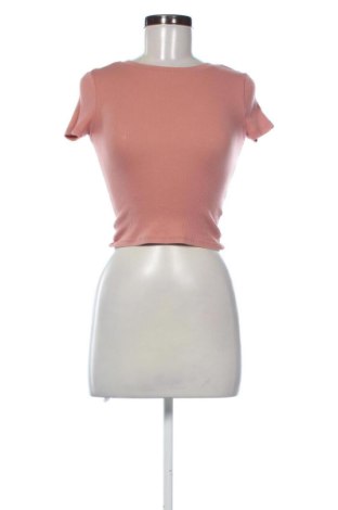 Damski T-shirt H&M, Rozmiar XS, Kolor Popielaty róż, Cena 38,10 zł, #137985221