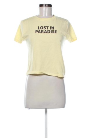 Damski T-shirt Sinsay, Rozmiar M, Kolor Żółty, Cena 33,87 zł, #137985729
