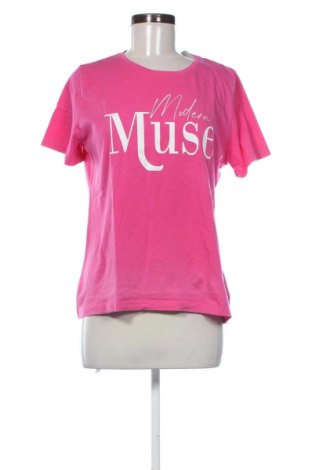 Damski T-shirt Euro Fashion, Rozmiar M, Kolor Różowy, Cena 38,10 zł, #137985894
